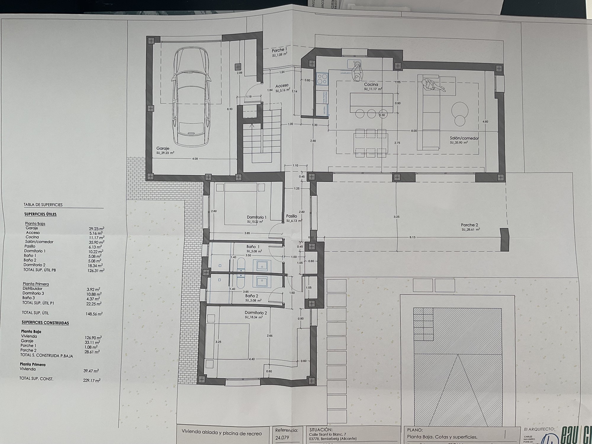 Three Bedroom Villa in Beniarbeig with Private Pool and Garage