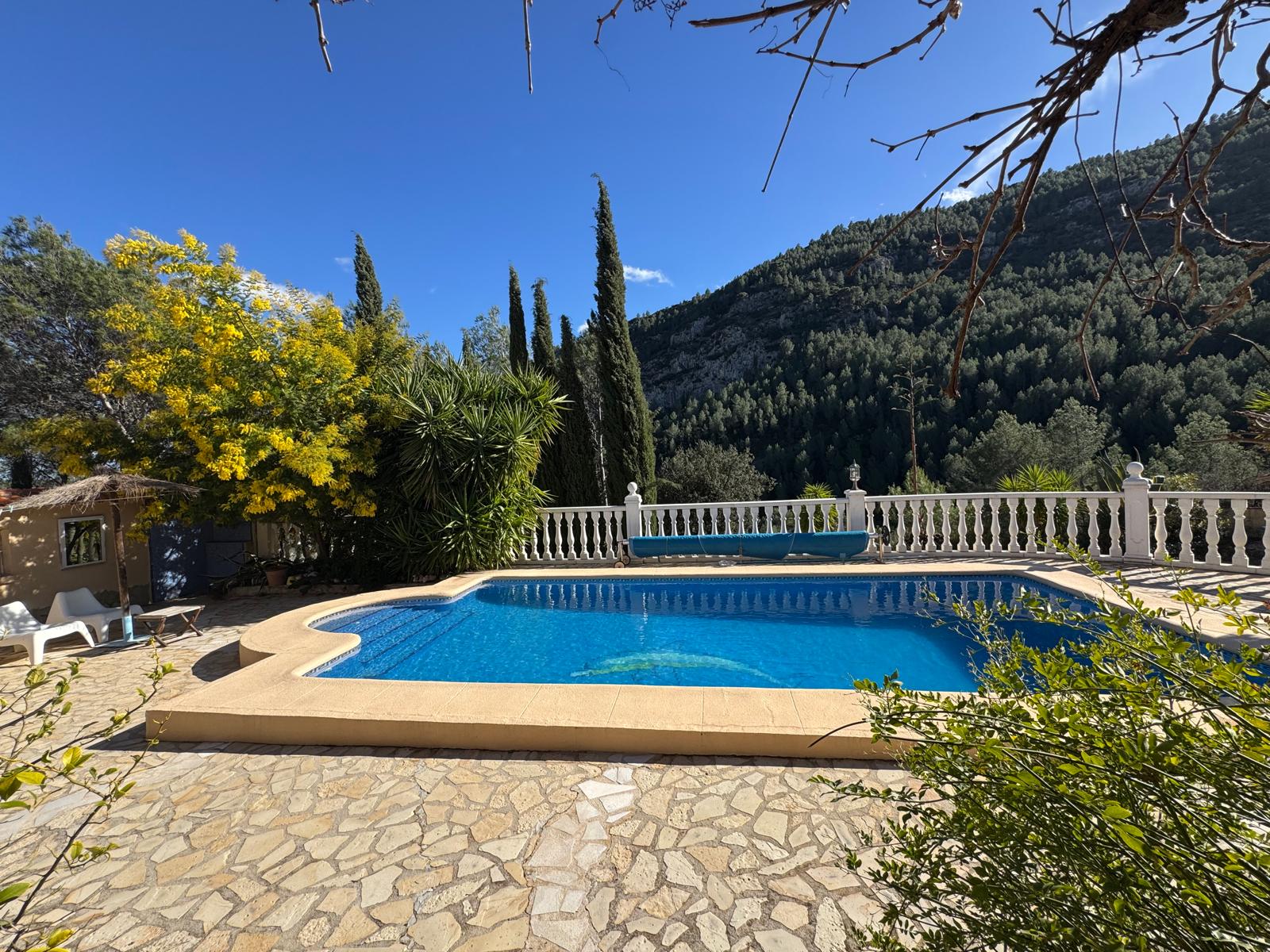 Five Bedroom Villa with Two Houses in Castell de Castells, Pool