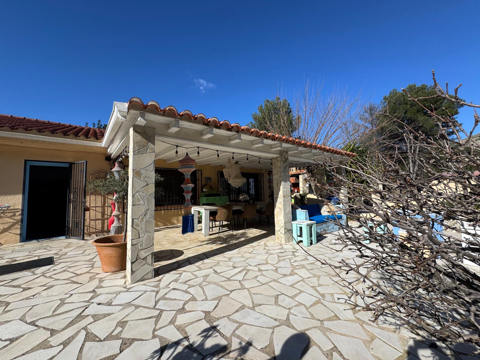 Five Bedroom Villa with Two Houses in Castell de Castells, Pool