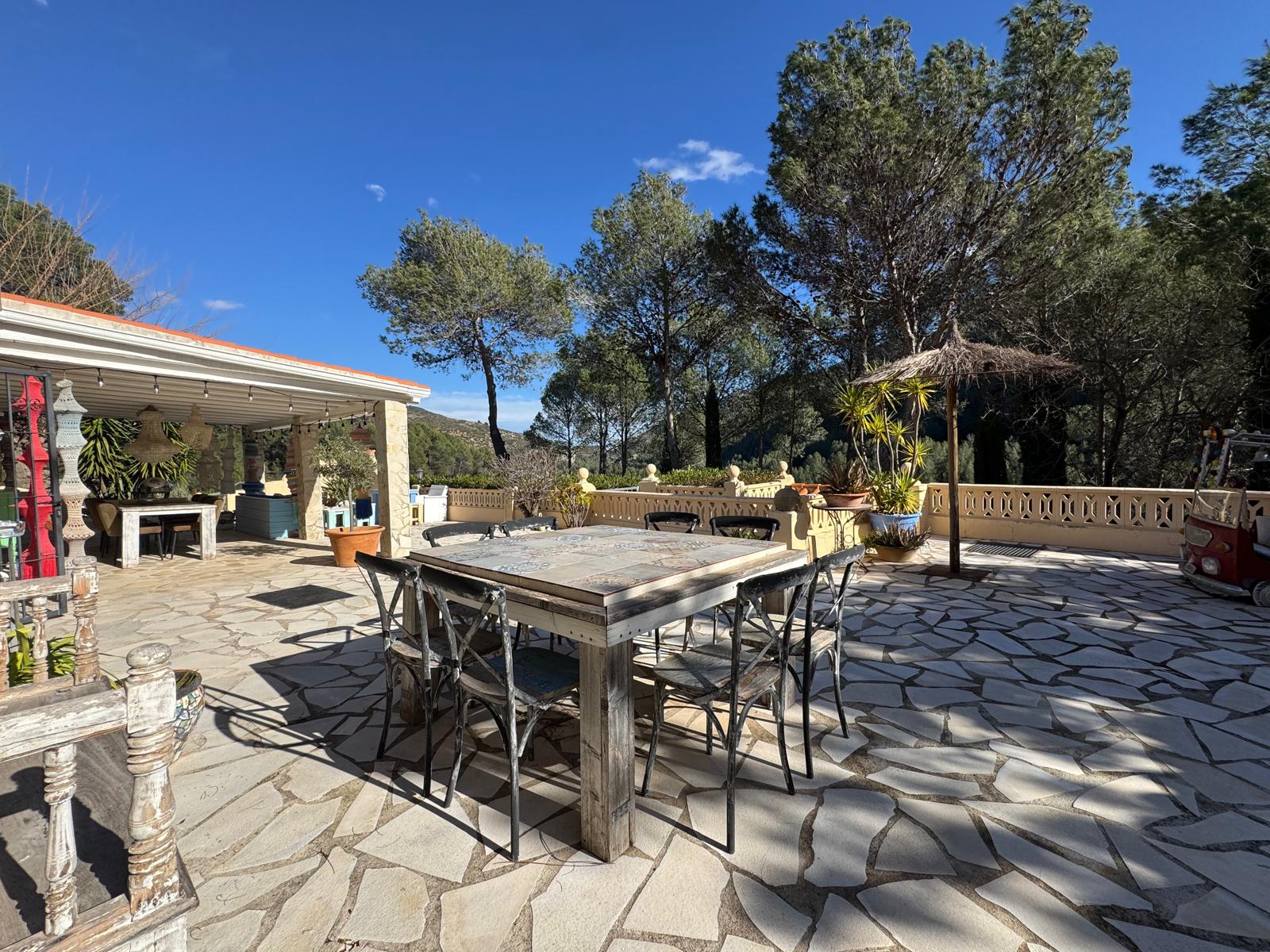 Five Bedroom Villa with Two Houses in Castell de Castells, Pool