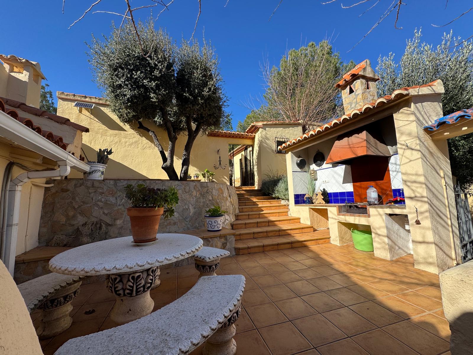 Five Bedroom Villa with Two Houses in Castell de Castells, Pool