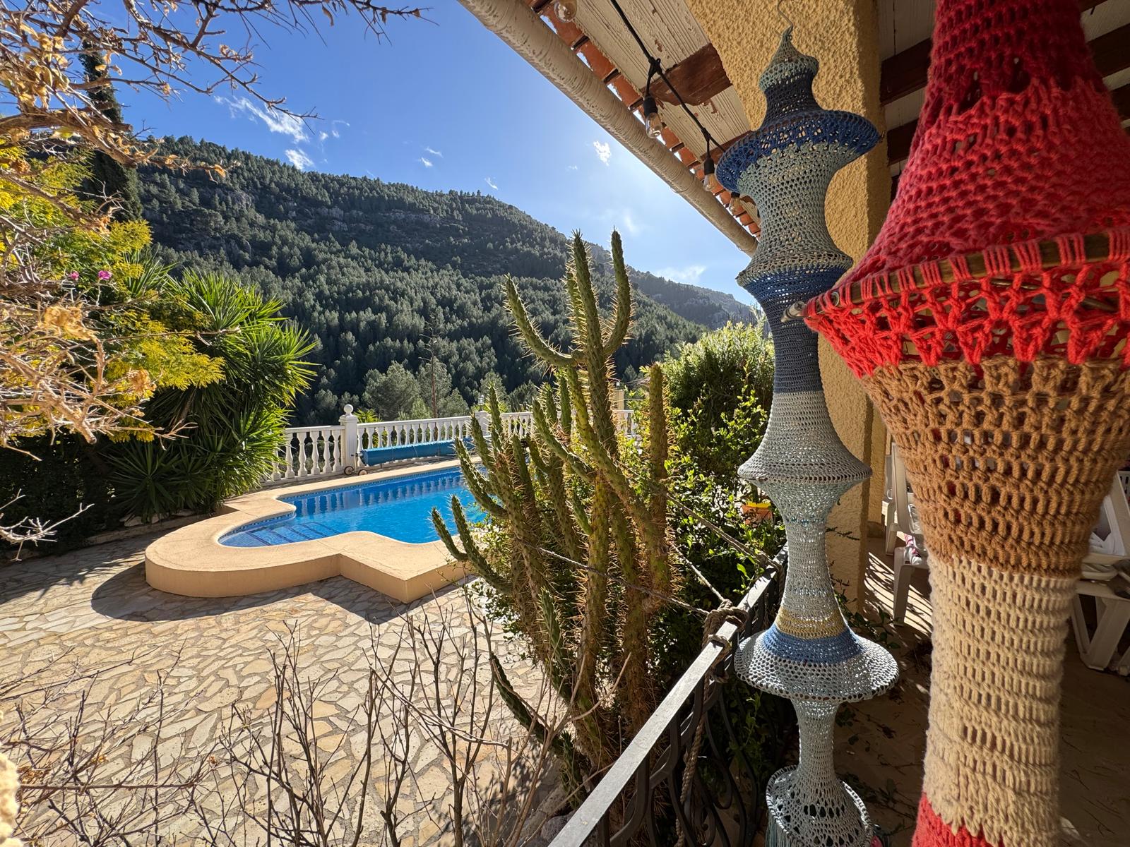 Five Bedroom Villa with Two Houses in Castell de Castells, Pool