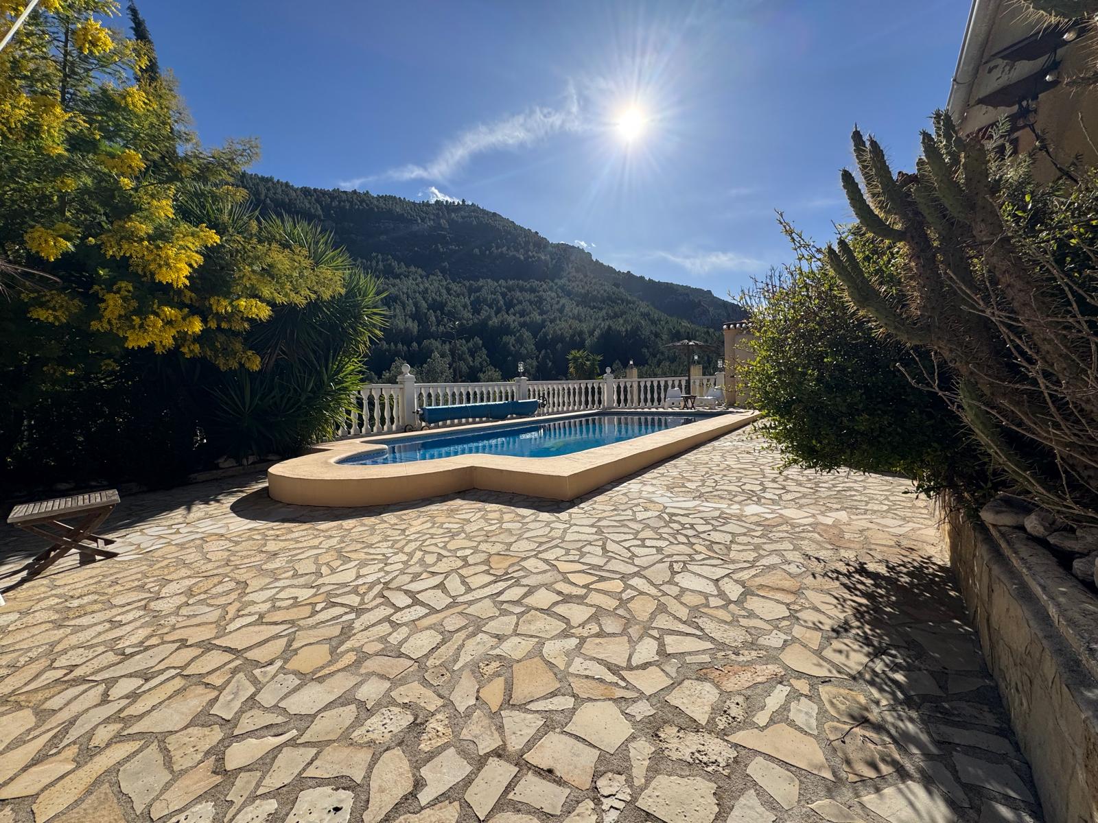 Five Bedroom Villa with Two Houses in Castell de Castells, Pool