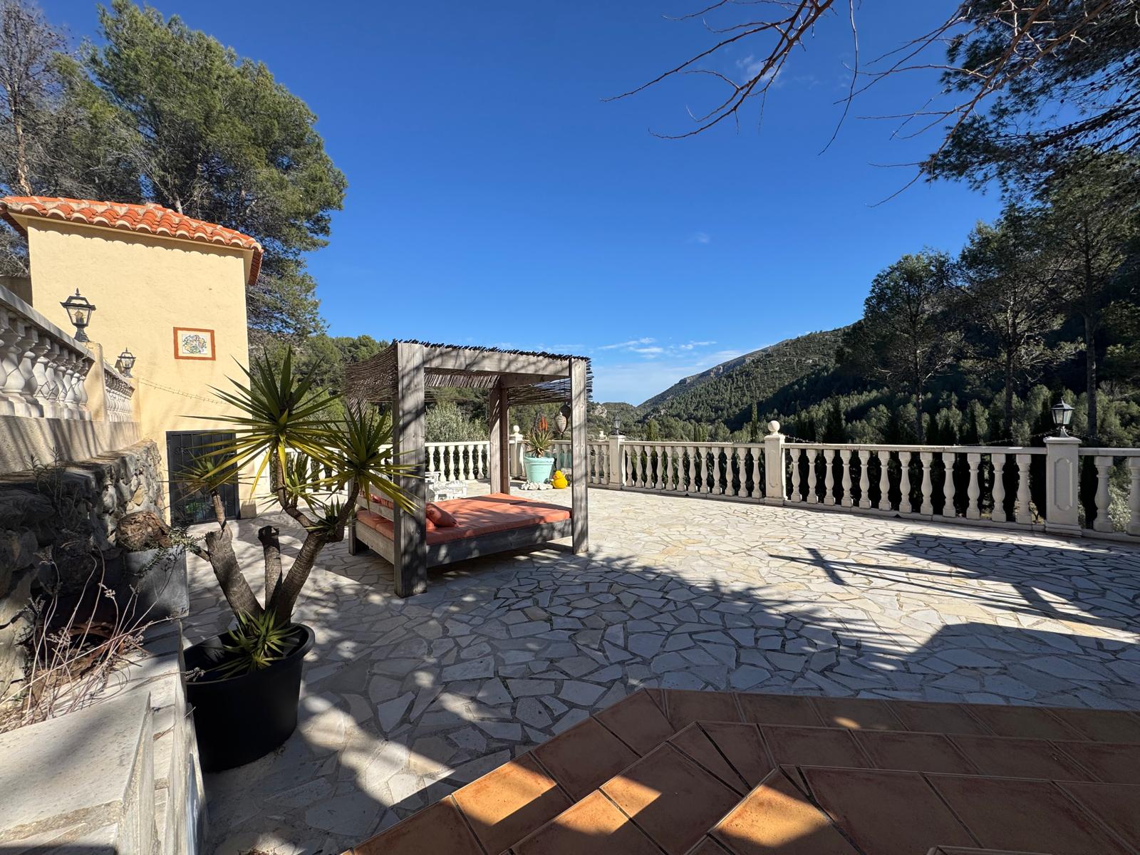 Five Bedroom Villa with Two Houses in Castell de Castells, Pool