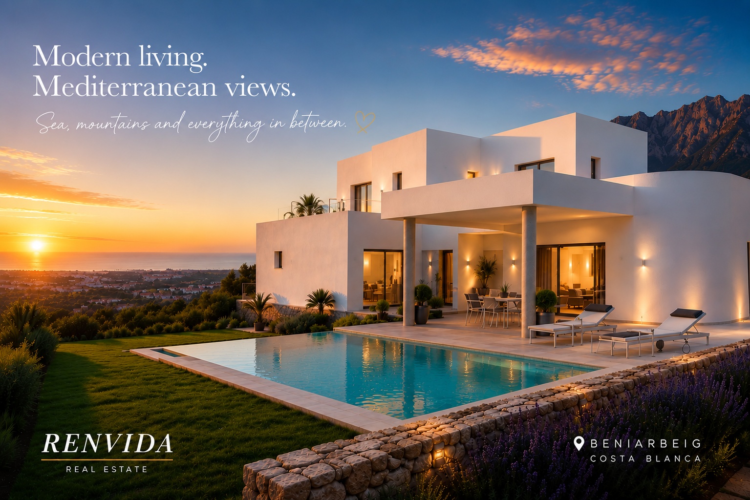 3 Bedroom Villa in Beniarbeig with Sea Views and Private Pool